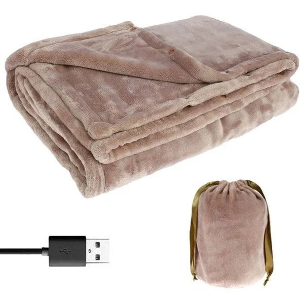 USB Verwarmde Tweepersoonsdeken – Draagbare Elektrische Warmtedeken voor Twee