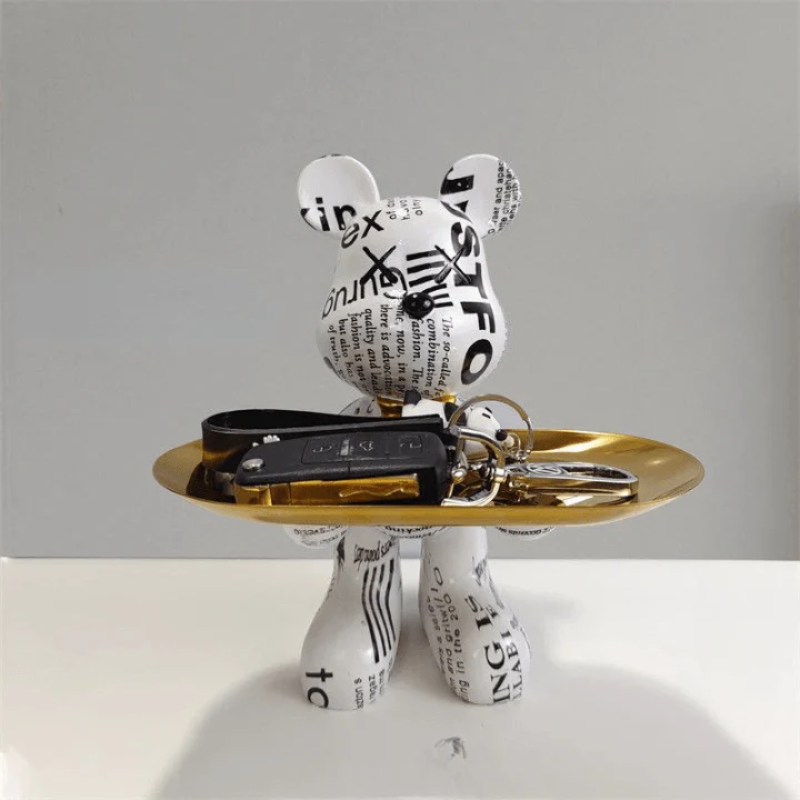 Luxetray Decoratieve Beer Opberging met Dienblad Stijlvol Multifunctioneel Woonkamer Kantoor