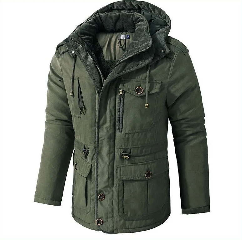 Hans™ Warme Winterjacke met Futter uit Fell