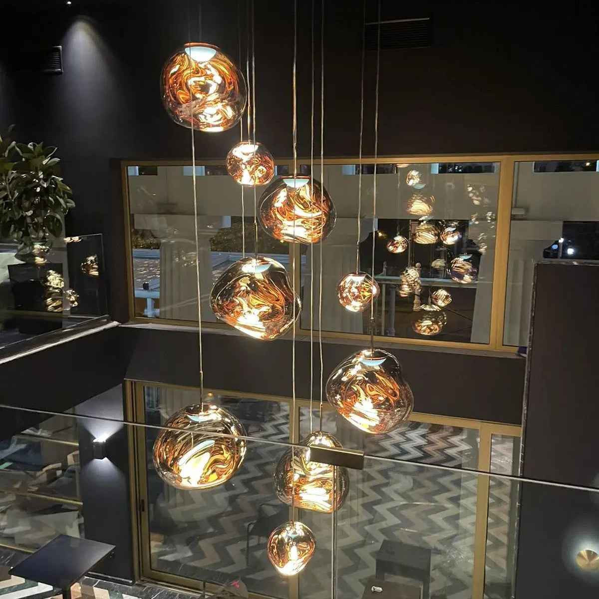 Meervlamige Hanglamp | Sculpturaal Melt Ontwerp