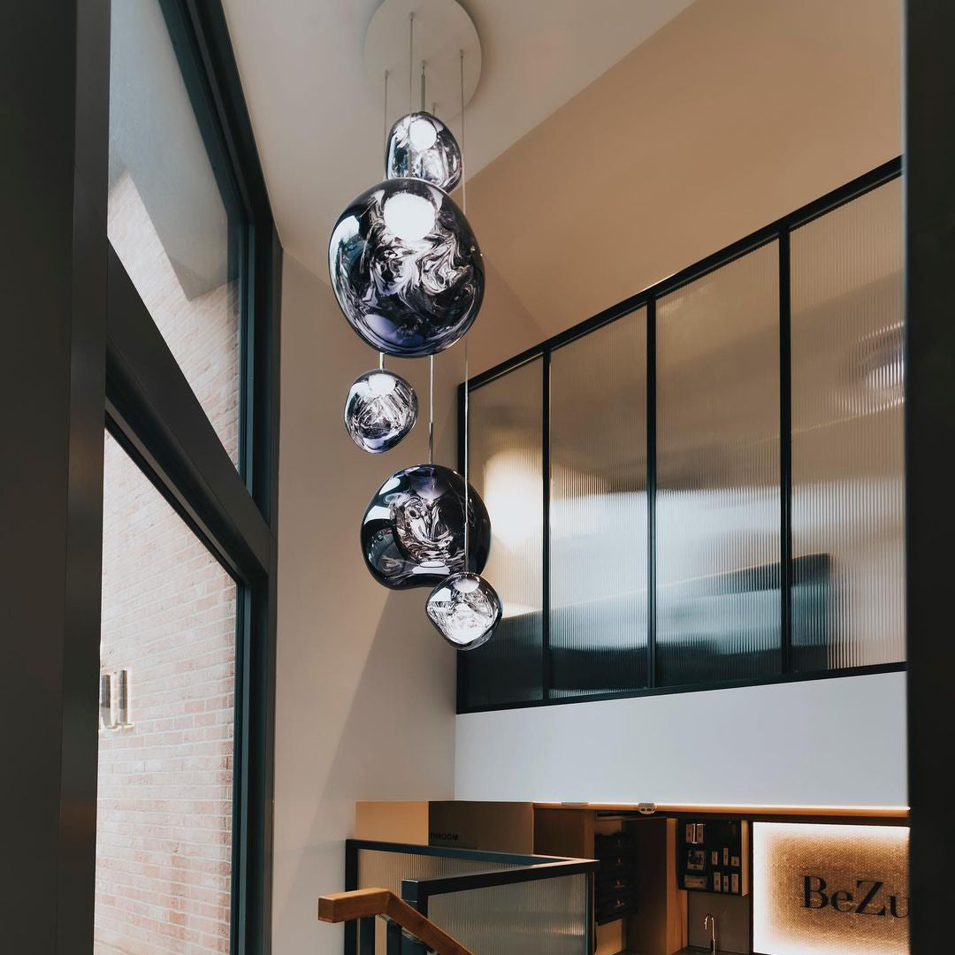 Meervlamige Hanglamp | Sculpturaal Melt Ontwerp