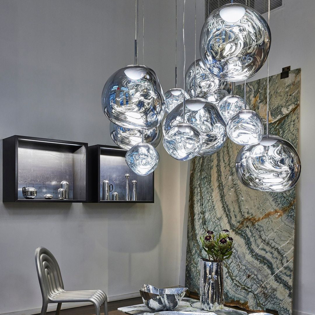 Meervlamige Hanglamp | Sculpturaal Melt Ontwerp