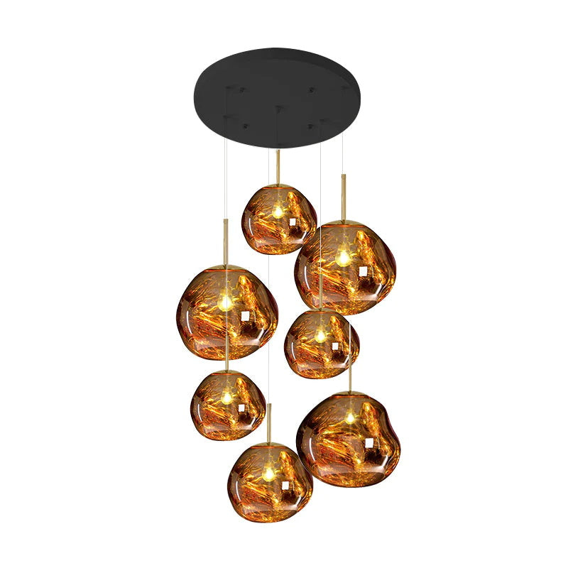 Meervlamige Hanglamp | Sculpturaal Melt Ontwerp