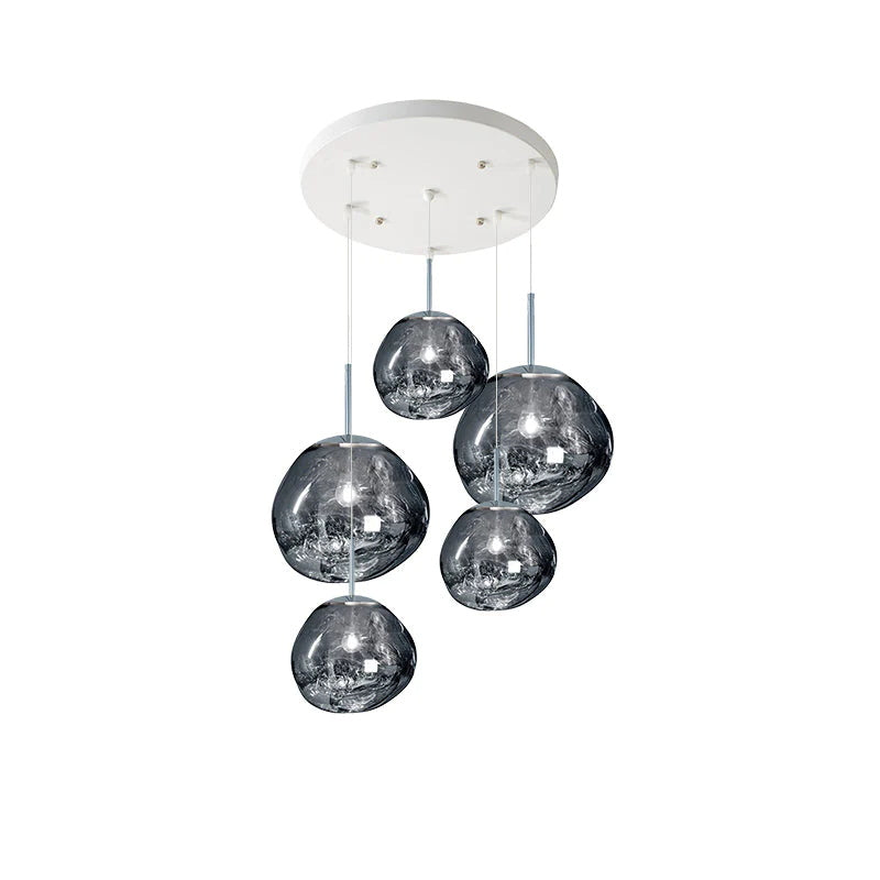 Meervlamige Hanglamp | Sculpturaal Melt Ontwerp