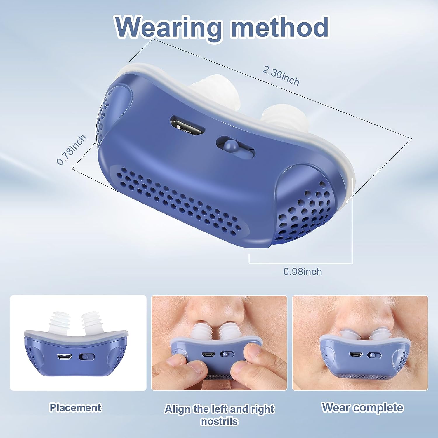 Micro CPAP slaapapneu apparaat voor op reis & anti-snurken - CPAP alternatief