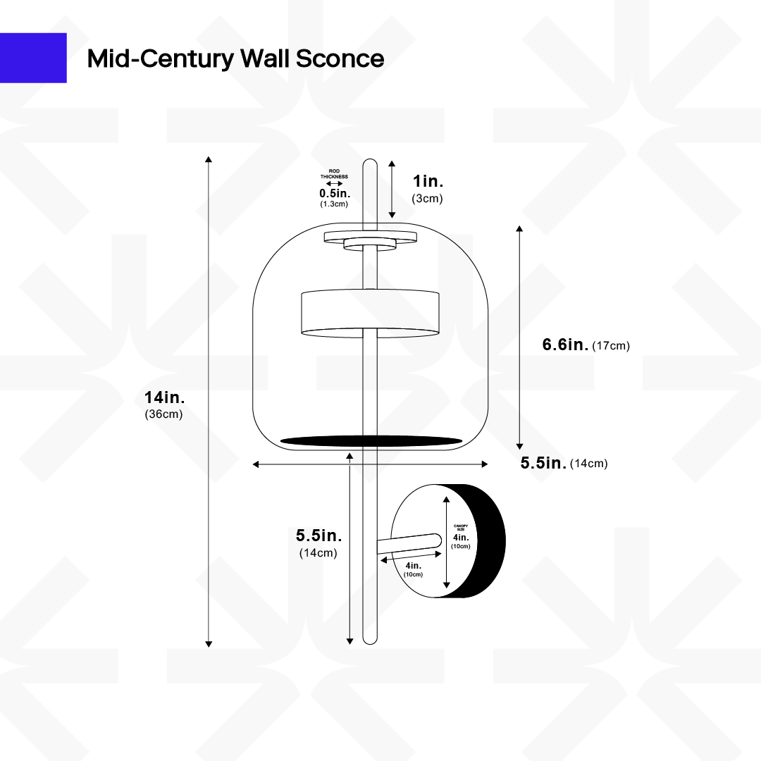 Mid-Century Wandlamp