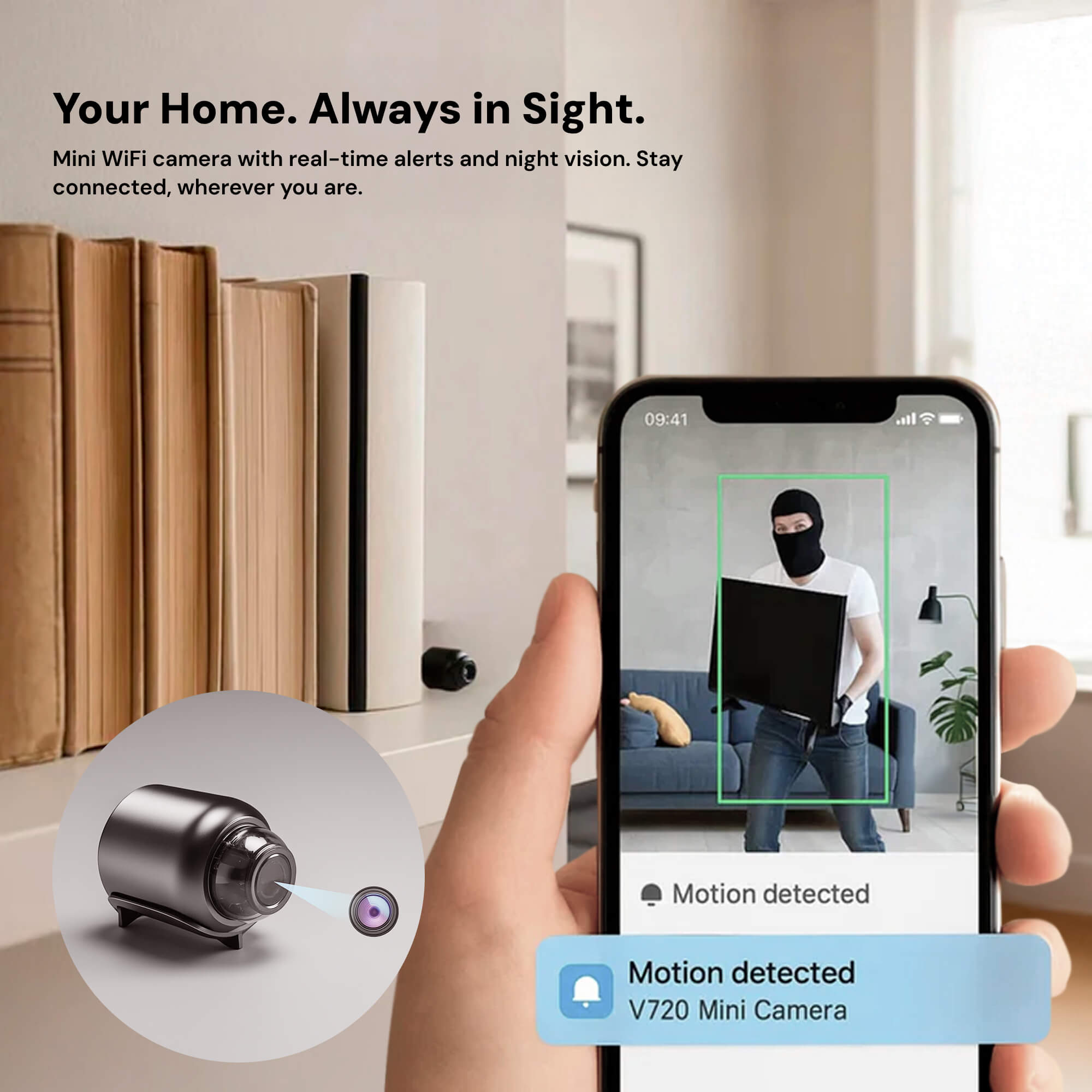 NexaGuard Draadloze Nanny Camera Met Audio Voor Thuisgebruik