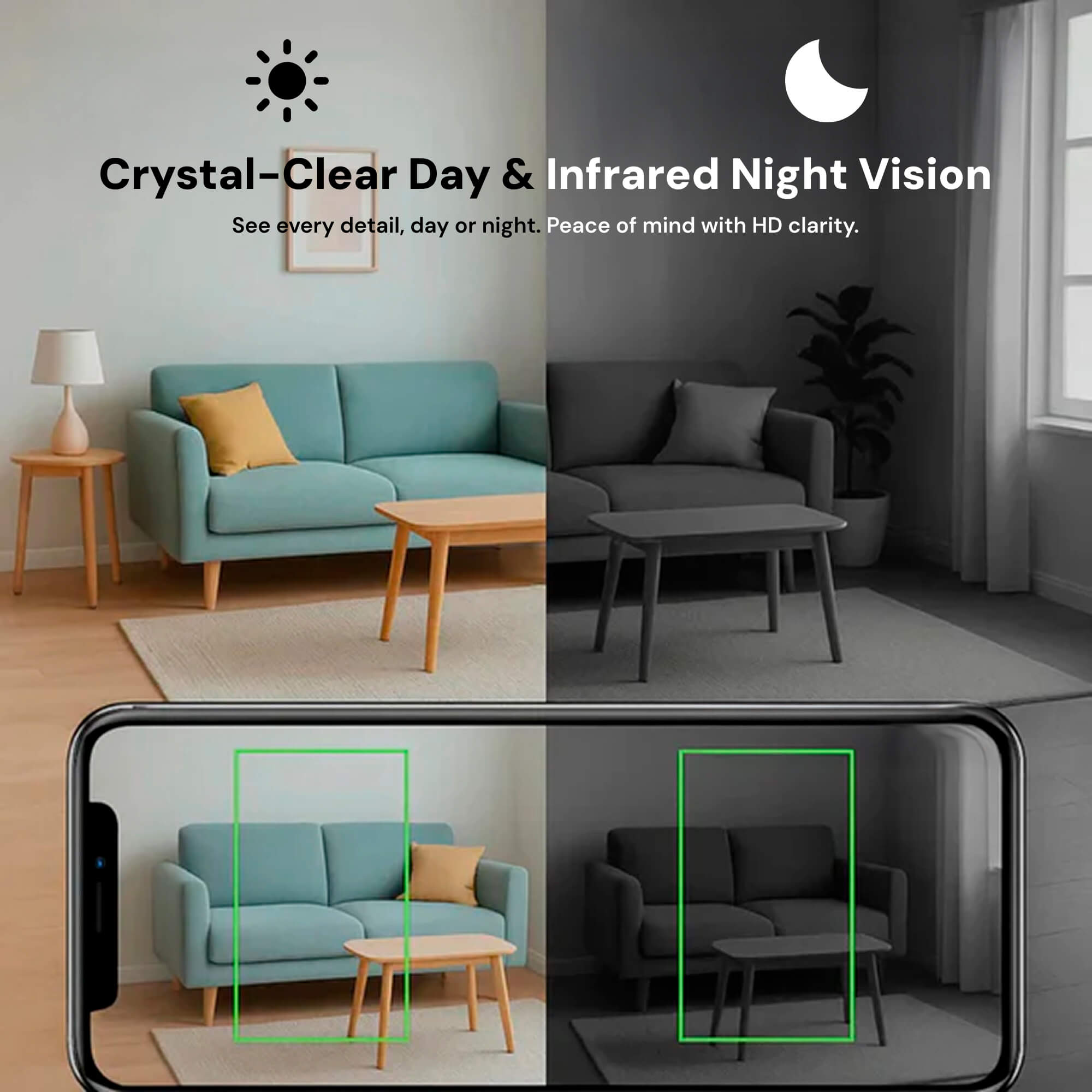 NexaGuard Draadloze Nanny Camera Met Audio Voor Thuisgebruik