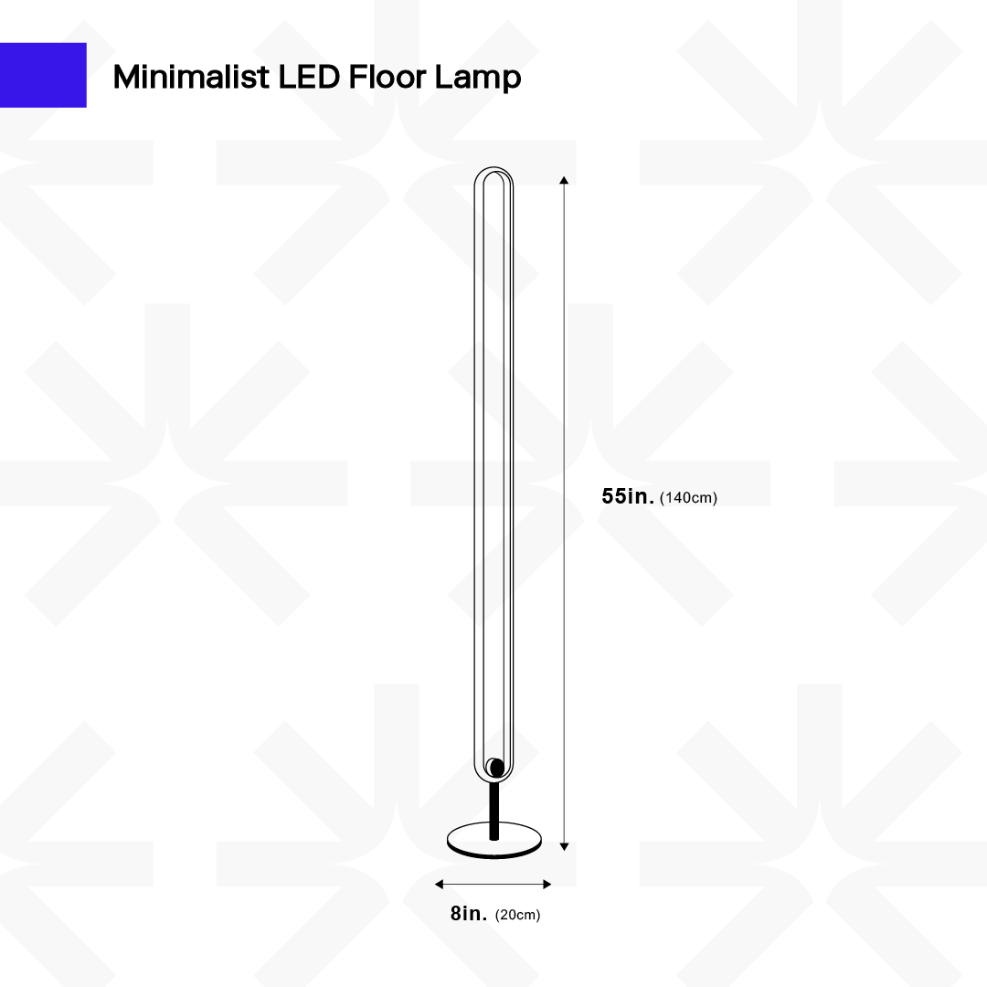 Minimalistische LED Vloerlamp