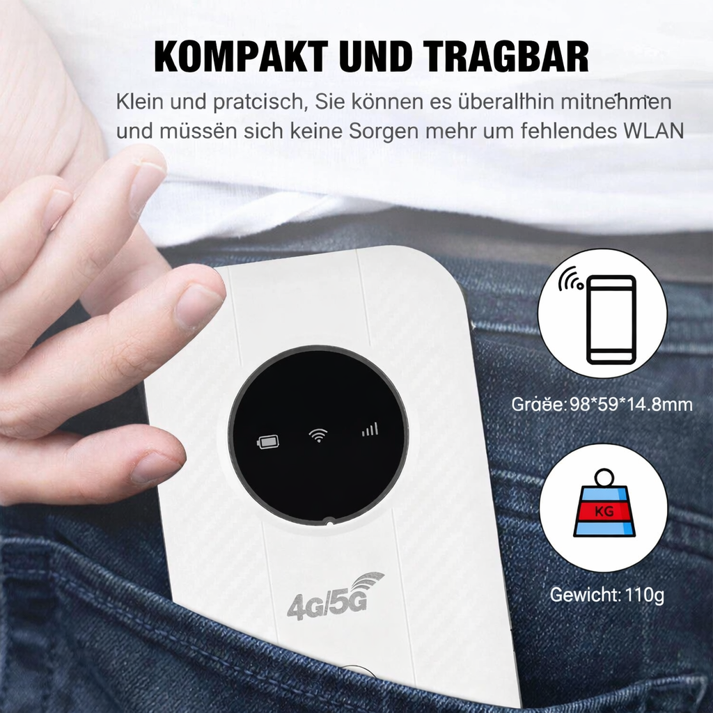 Mobiele WLAN Router | 4G LTE Hotspot | Snel & Draagbaar | NetLink