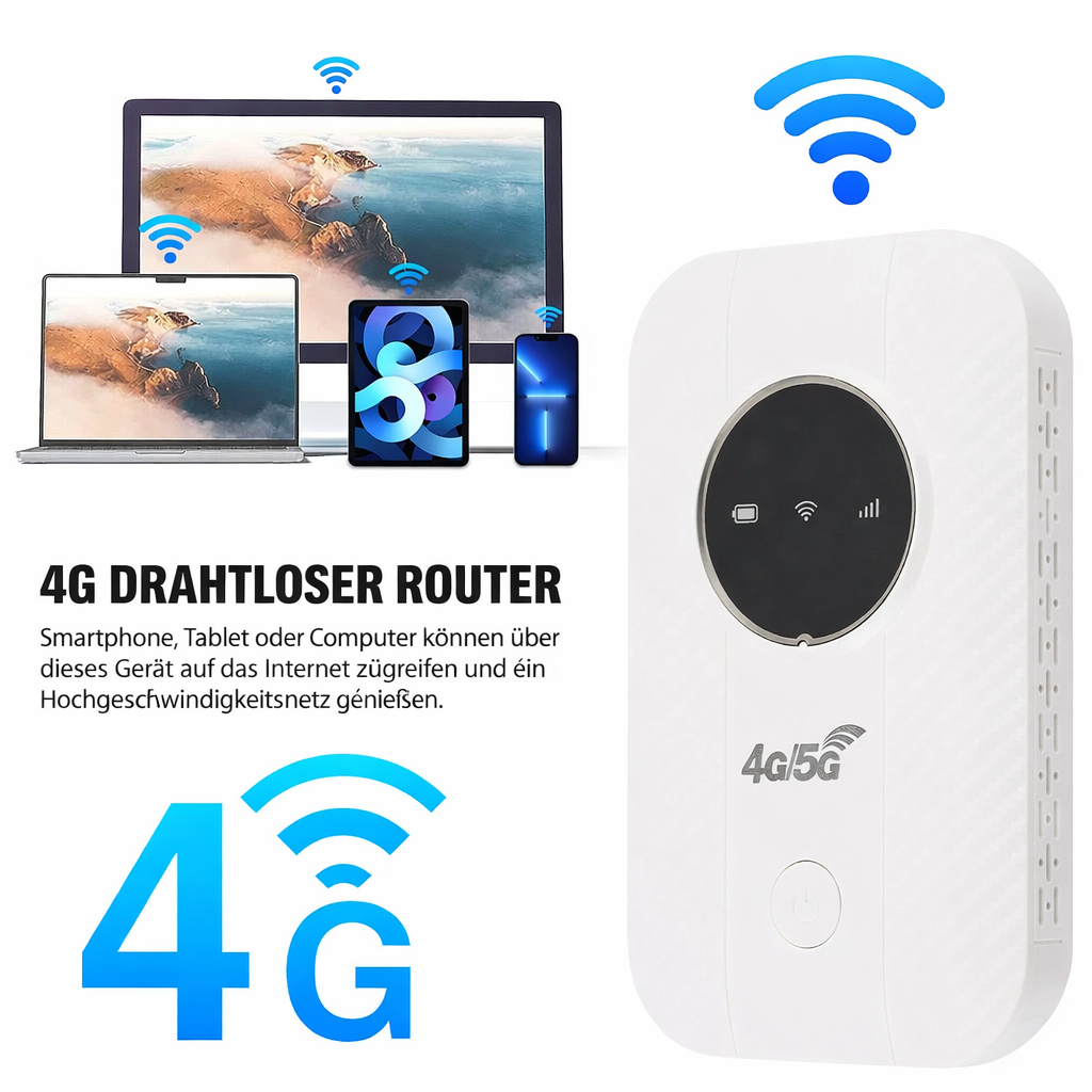 Mobiele WLAN Router | 4G LTE Hotspot | Snel & Draagbaar | NetLink