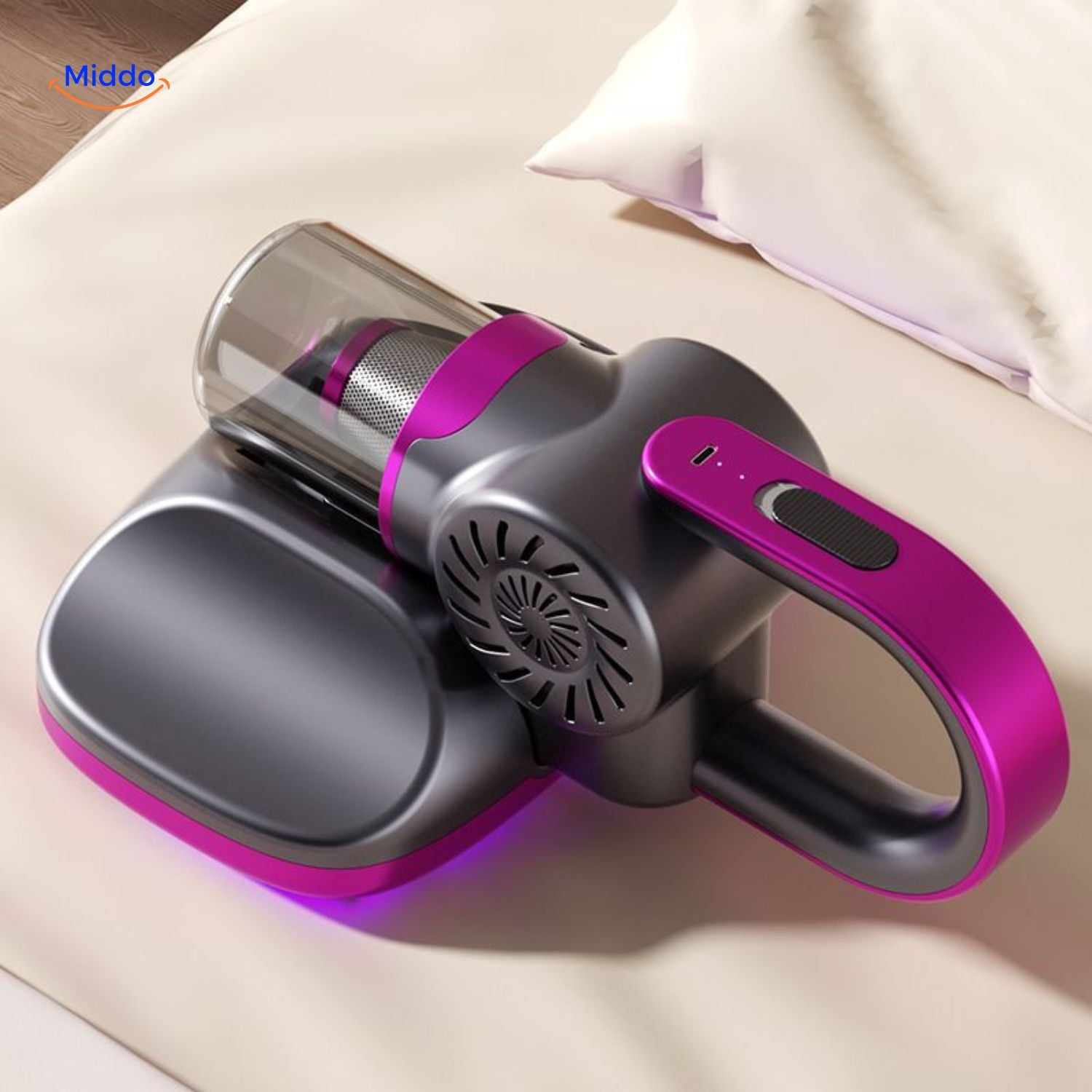 ReinClean MopVac™ | Draadloze stofzuiger met krachtige zuigkracht & effectieve mijtenverwijdering!