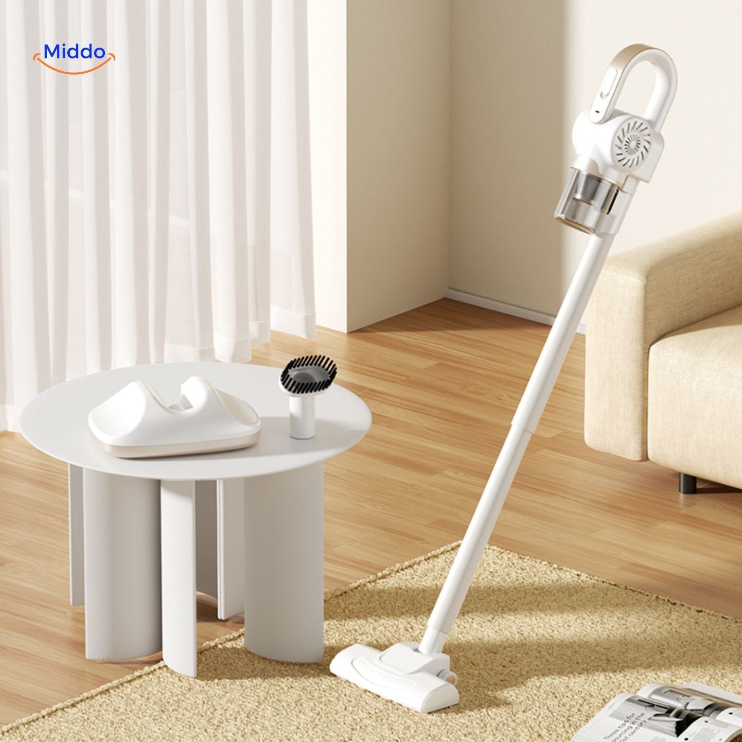 ReinClean MopVac™ | Draadloze stofzuiger met krachtige zuigkracht & effectieve mijtenverwijdering!