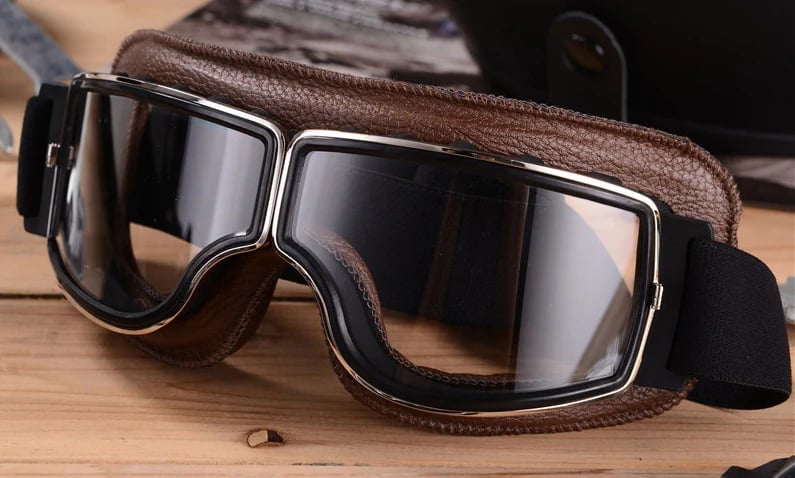 Motorbril | UV-bescherming | Schokbestendig & Verstelbaar | RetroGoggles
