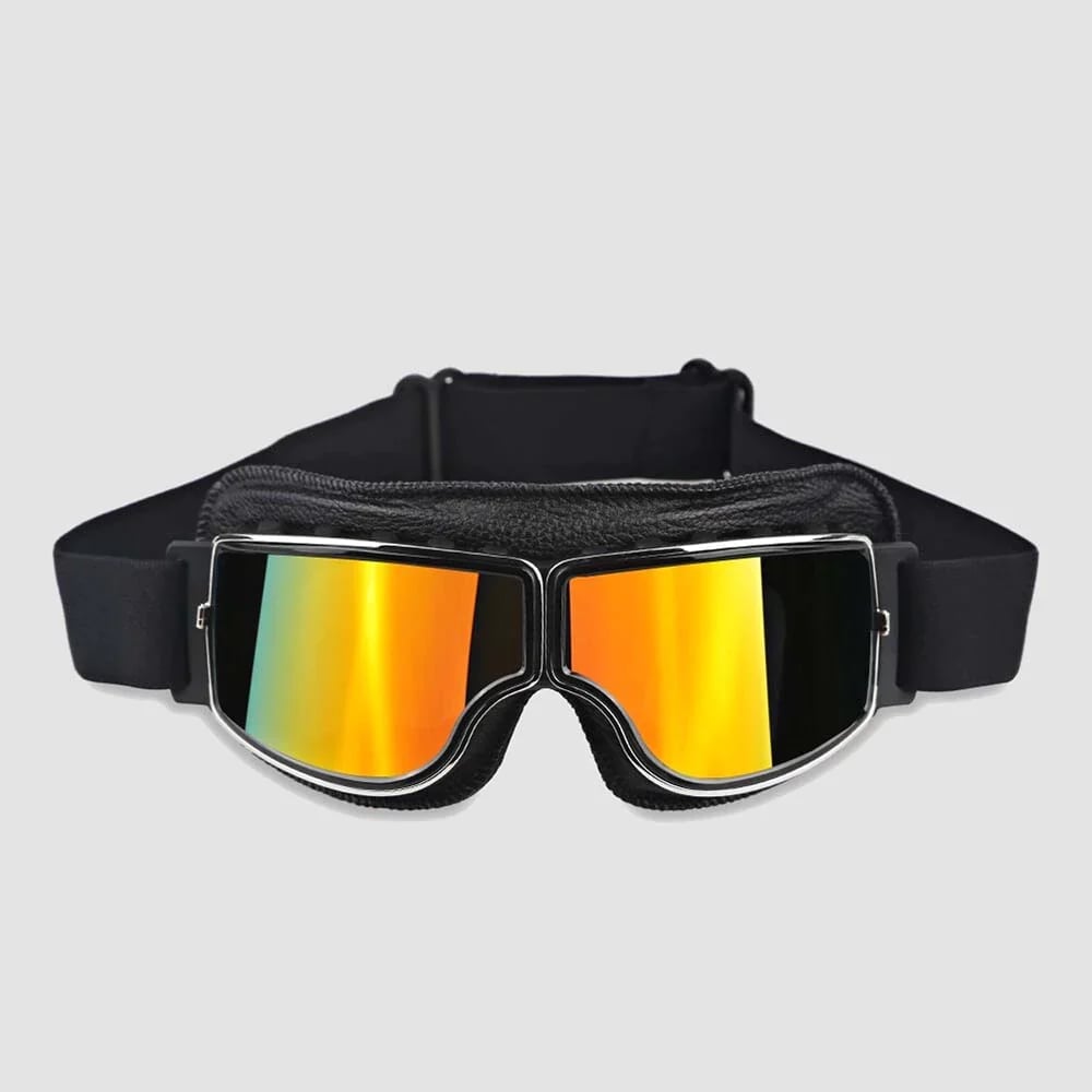 Motorbril | UV-bescherming | Schokbestendig & Verstelbaar | RetroGoggles