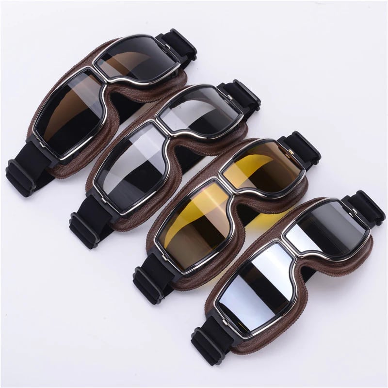 Motorbril | UV-bescherming | Schokbestendig & Verstelbaar | RetroGoggles