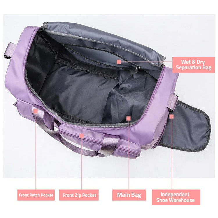 Sandsberg | Reisetasche Sport-Duffle | Mehrere Fächer mit Schuhfach