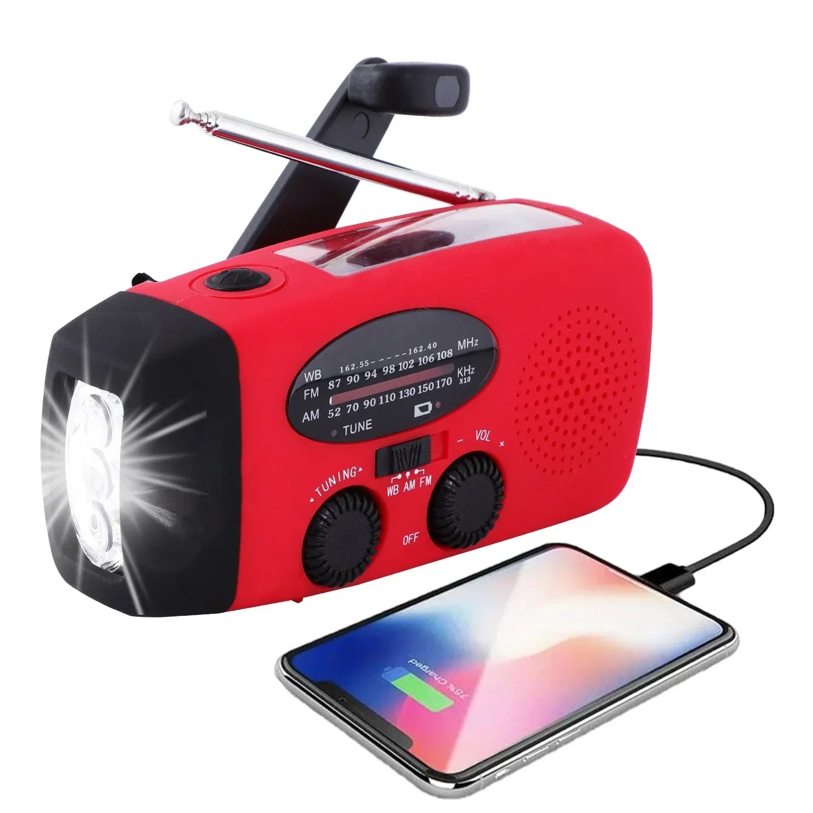 NoodRadio PowerSafe Mini – Compacte noodradio met zaklamp en powerbank