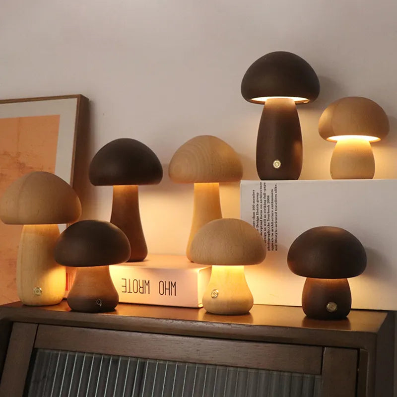 Mushglow | Unieke draadloze paddenstoel lamp