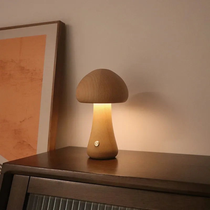 Mushglow | Unieke draadloze paddenstoel lamp