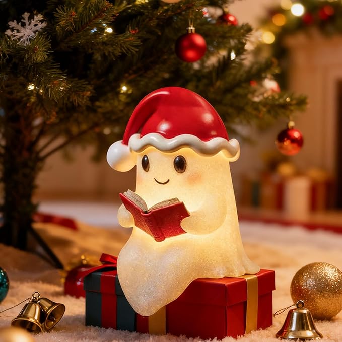 GhostGlow | Kerstgeest Warmlicht Decoratie voor Feestelijke Decoratie