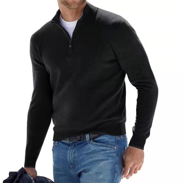 Merino Herenpullover met V-hals - Herfstmagie Torino
