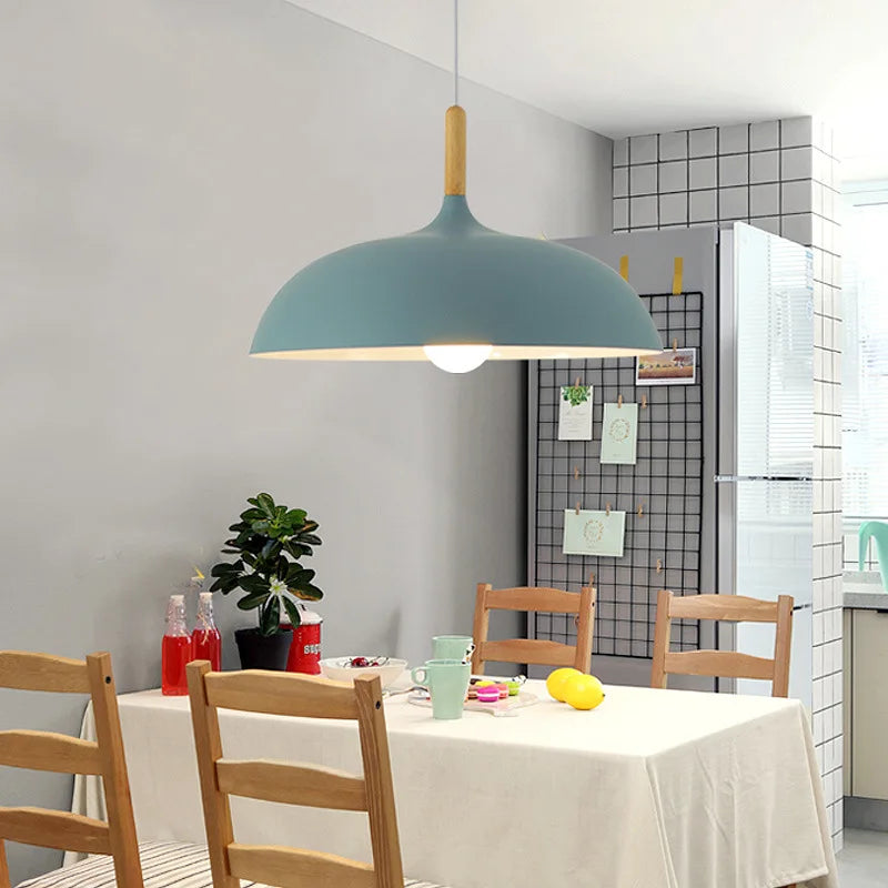 Plafondlamp van Noorse eik