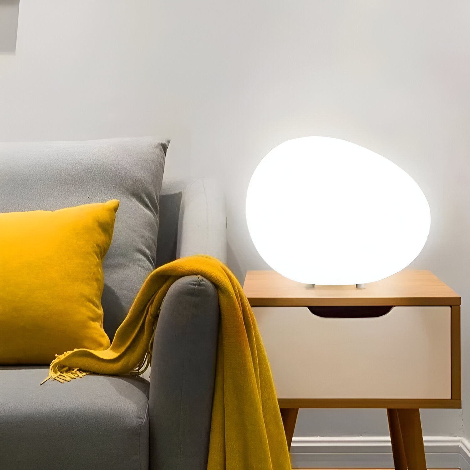 Noordse Steenvormige LED Tafellamp 1-Licht