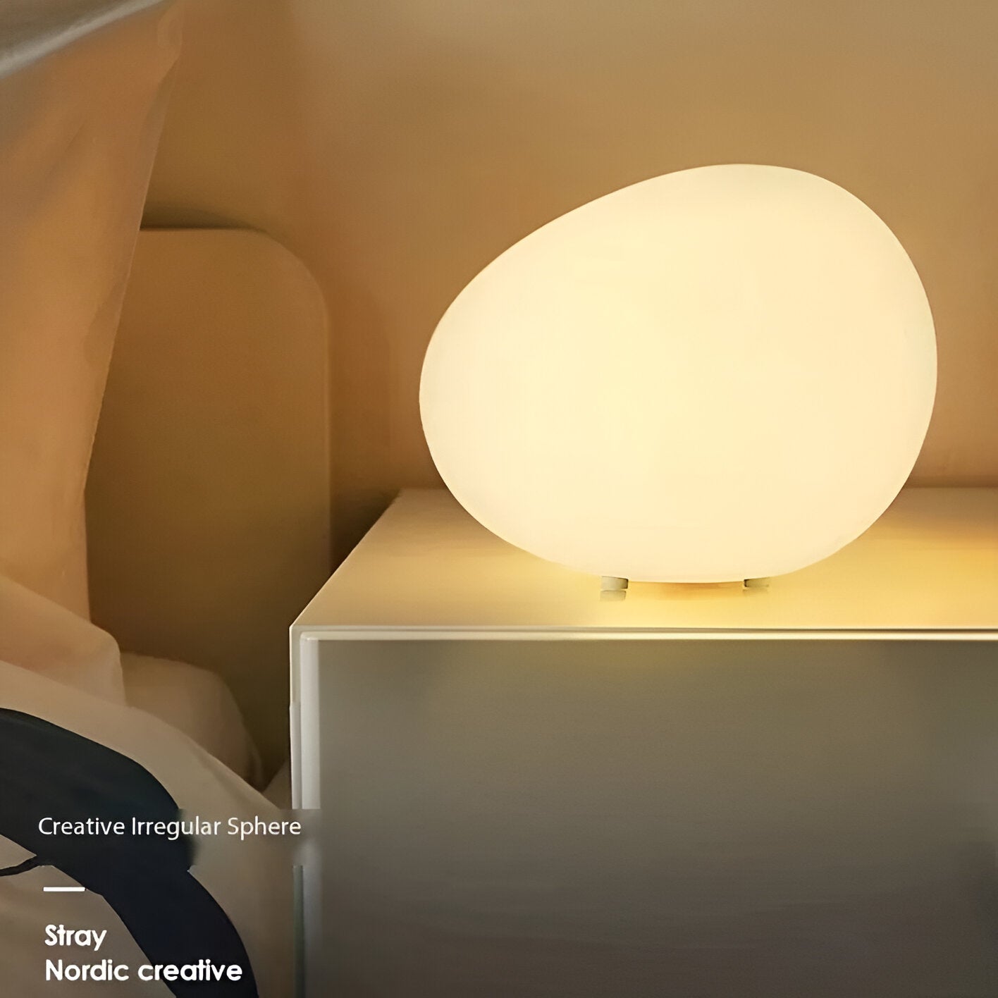 Noordse Steenvormige LED Tafellamp 1-Licht