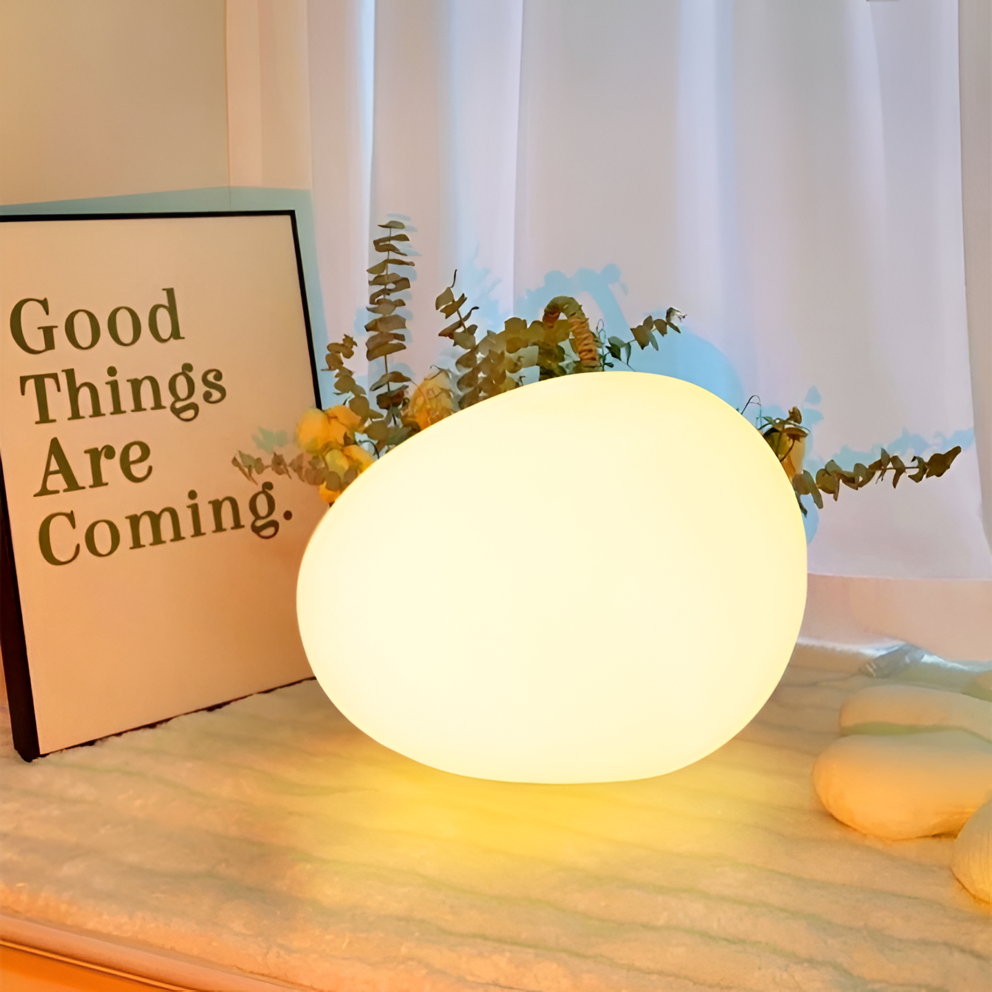 Noordse Steenvormige LED Tafellamp 1-Licht