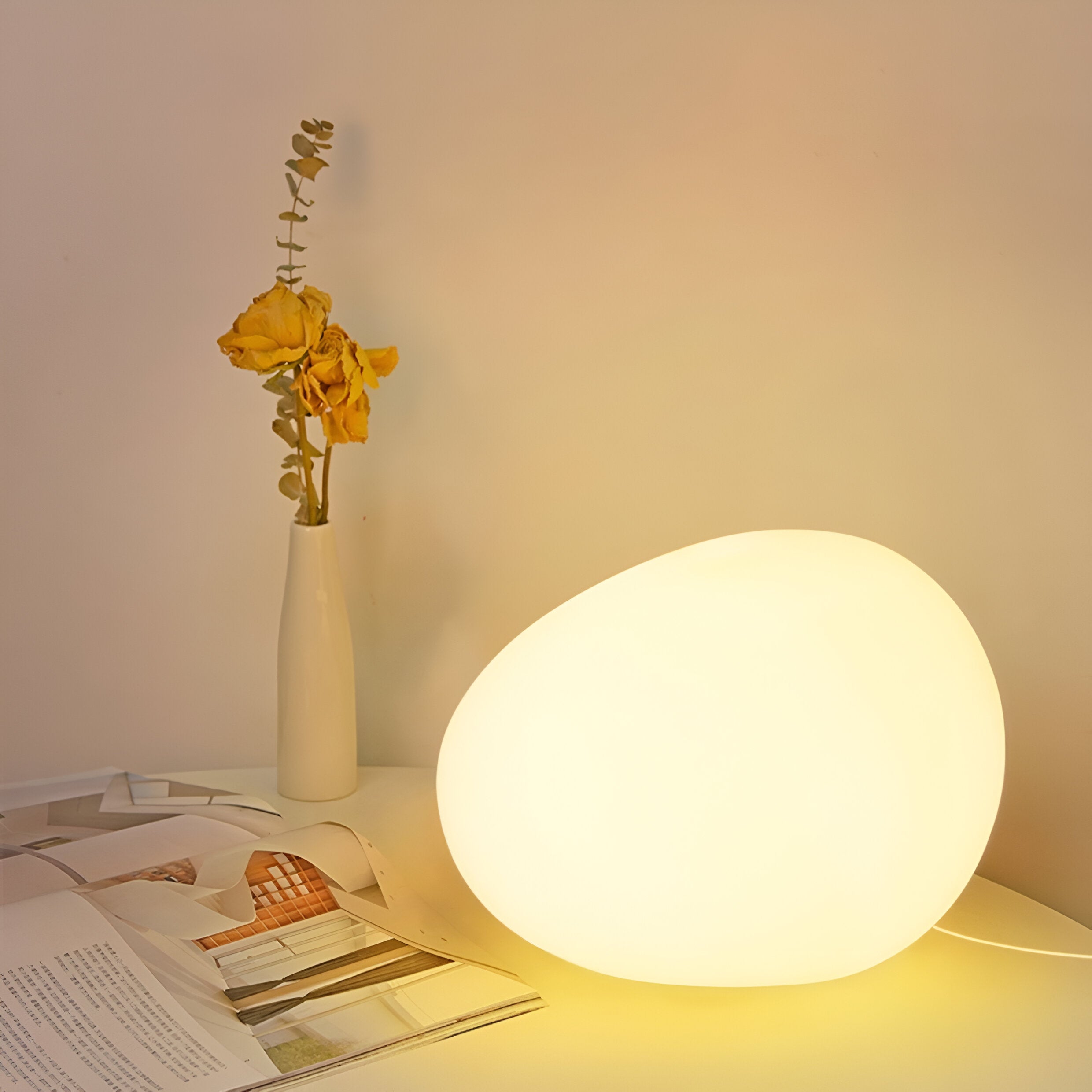 Noordse Steenvormige LED Tafellamp 1-Licht