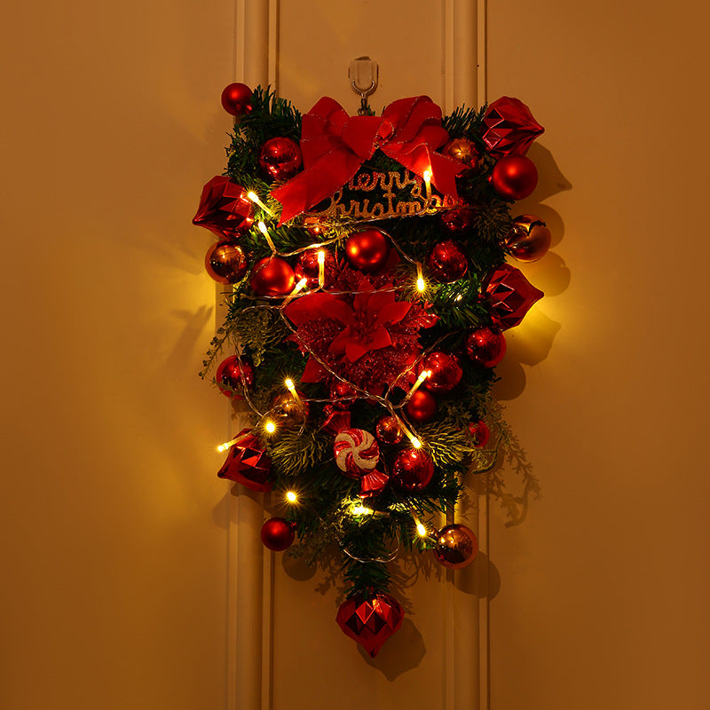 Feestelijke Kerstkrans – Decoratieve Kerstversiering voor Deur en Muur