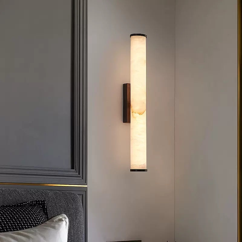 Moderne Minimalistische Spaanse Marmeren Koper Wandlamp LED 1-Licht