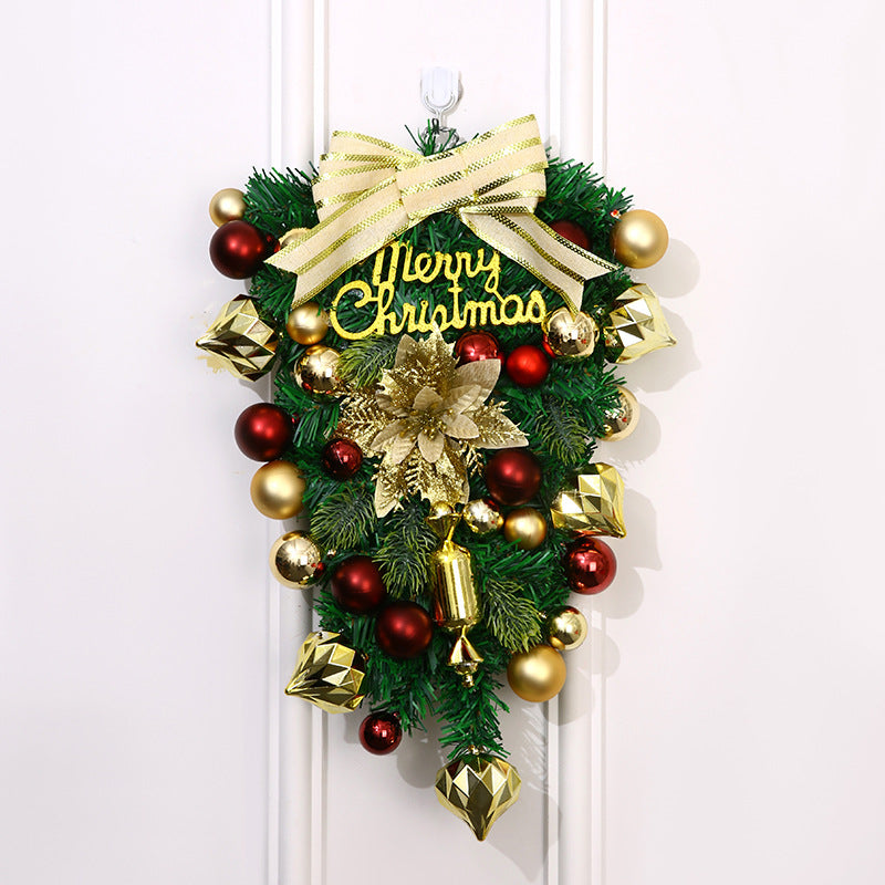 Feestelijke Kerstkrans – Decoratieve Kerstversiering voor Deur en Muur