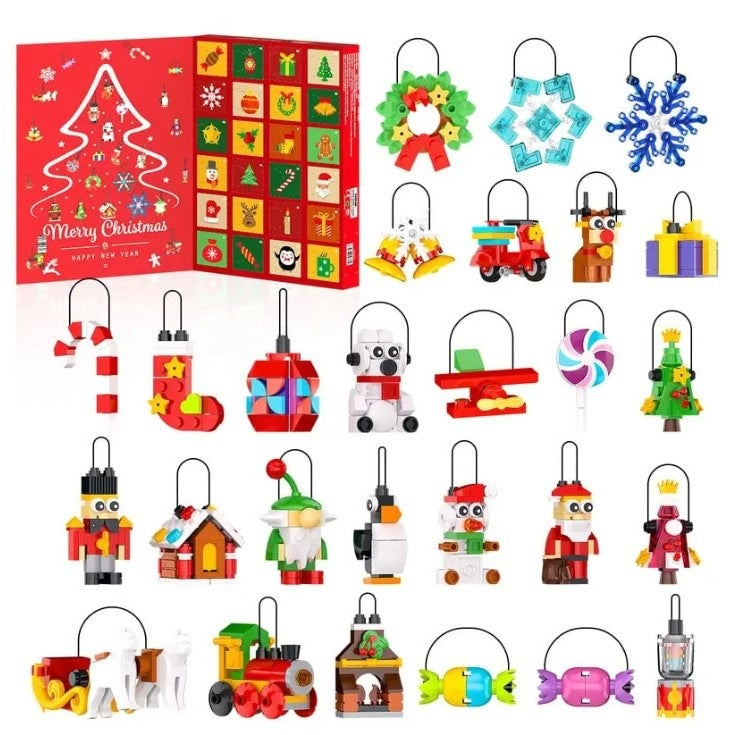 Kerstdecoratie-Baustein-Adventskalender
