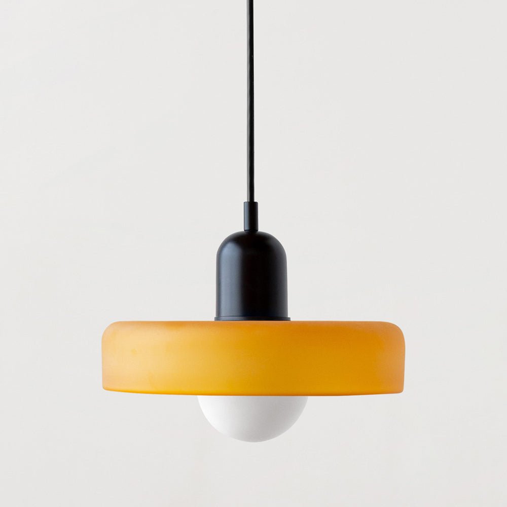 Bauhaus Gekleurde Glazen Hanglamp voor Moderne Interieurs