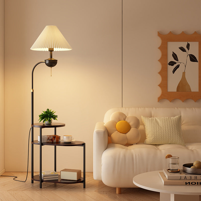 Vloerlamp met Bijzettafel – Ruimtebesparende Designlamp voor de Woonkamer