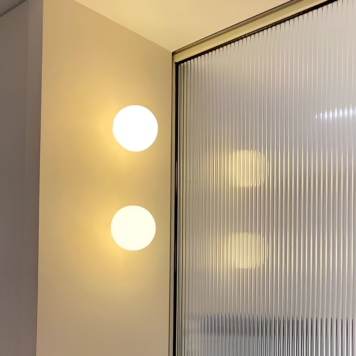 Minimalistische Ronde Glas-Wandlamp LED 1-Licht