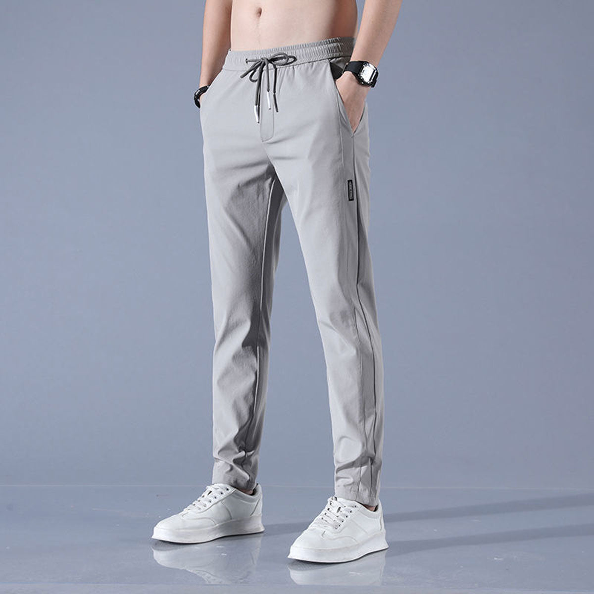 Sneldrogende broek met koord
