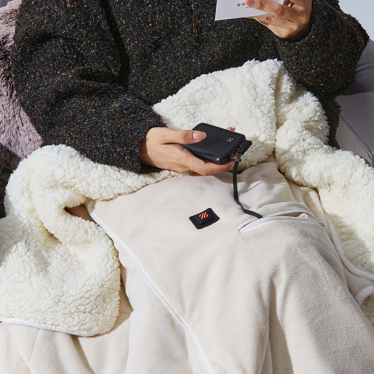 Elektrische Warmtedeken voor Dames – Zachte Verwarmingsdeken voor Extra Comfort