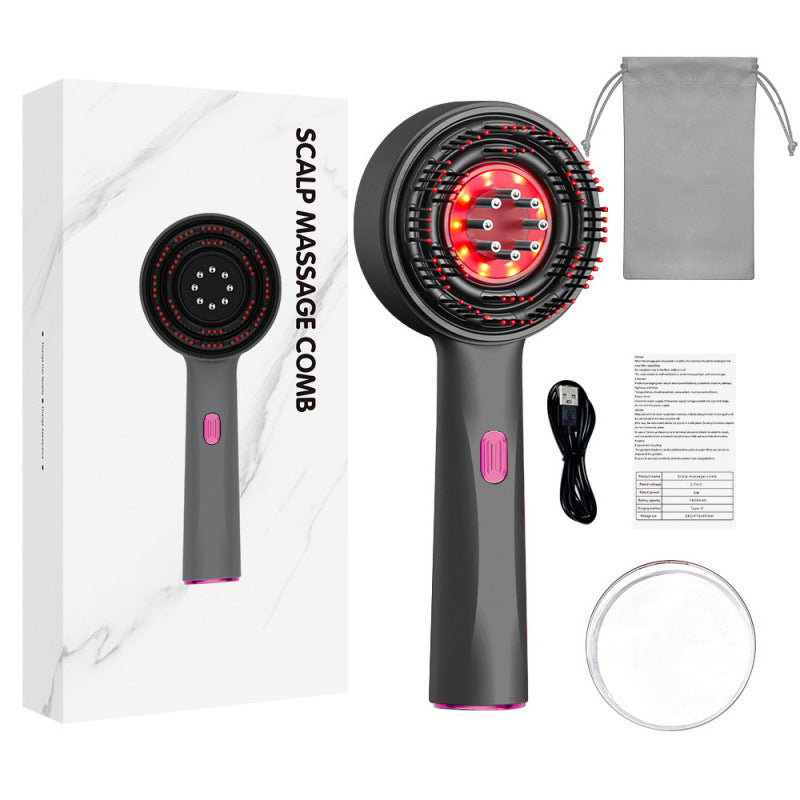 Scalp Massager Brush met Roodlichttherapie voor Haargroei en Gezondheid van de Huid - Ergonomisch Ontwerp voor Alle Haartypes