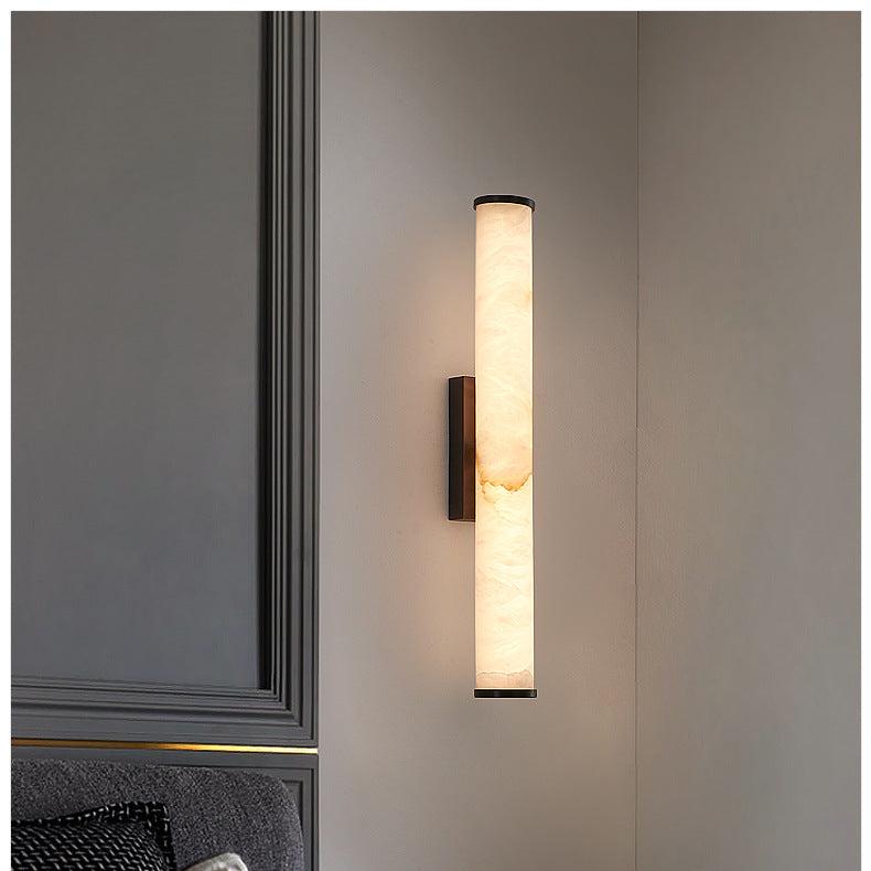 Moderne Minimalistische Spaanse Marmeren Koper Wandlamp LED 1-Licht
