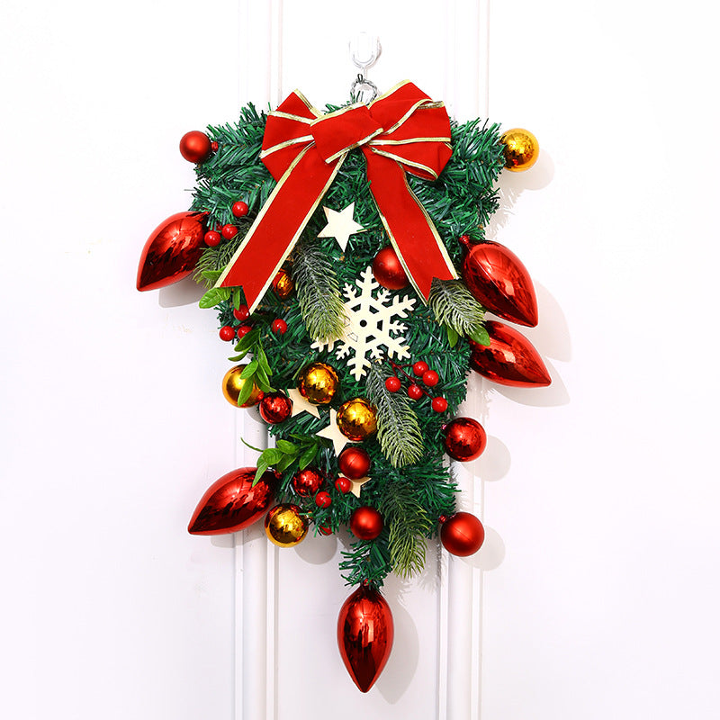 Feestelijke Kerstkrans – Decoratieve Kerstversiering voor Deur en Muur