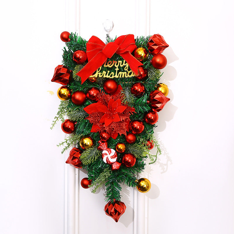 Feestelijke Kerstkrans – Decoratieve Kerstversiering voor Deur en Muur