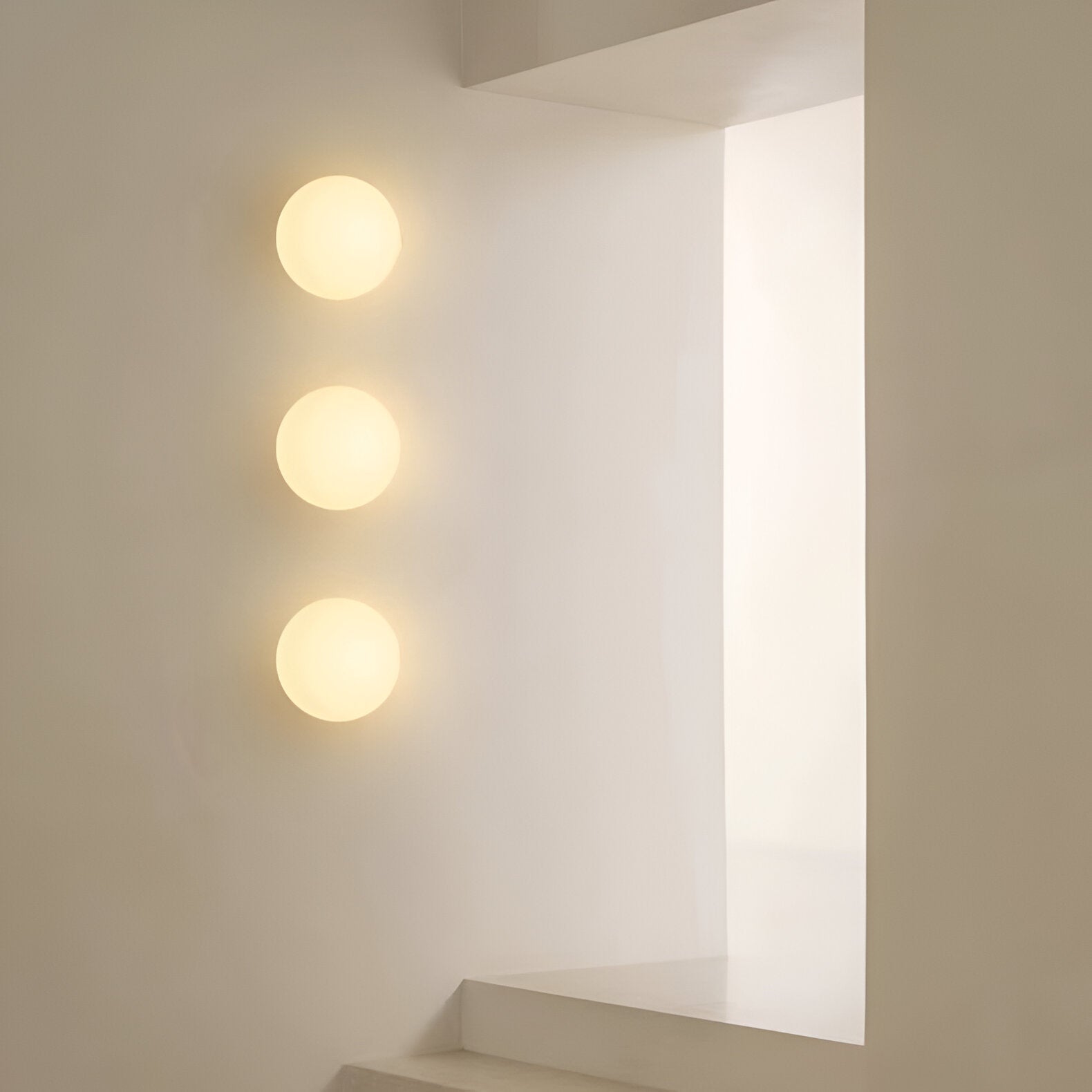 Minimalistische Ronde Glas-Wandlamp LED 1-Licht