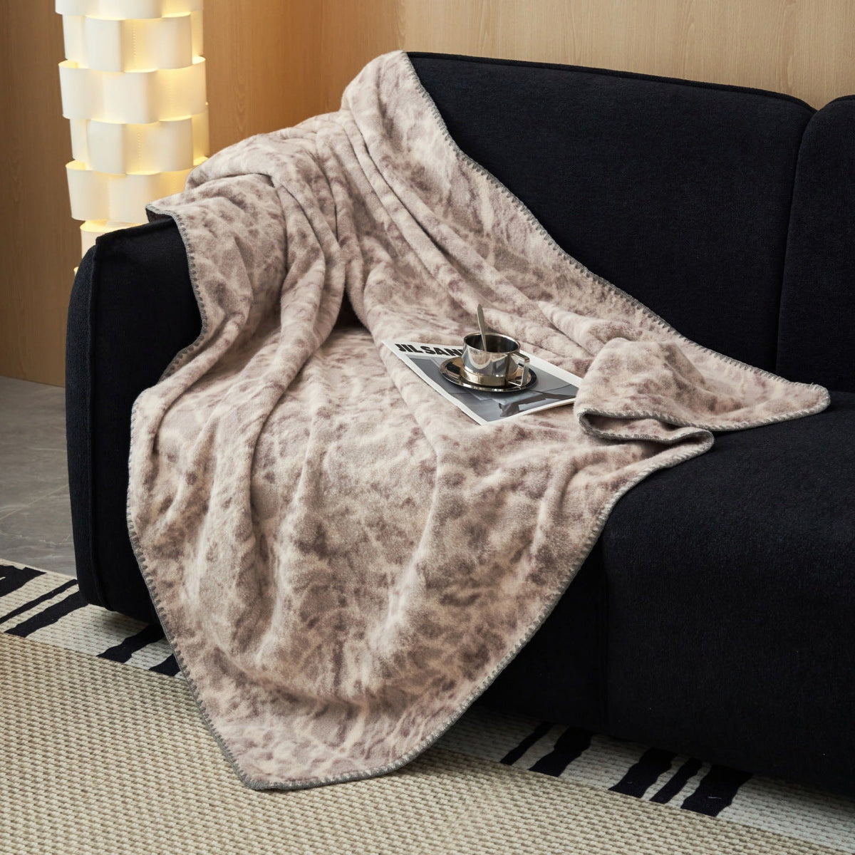 Zachte Fleece Plaid Deken – Warme en Decoratieve Bankdeken