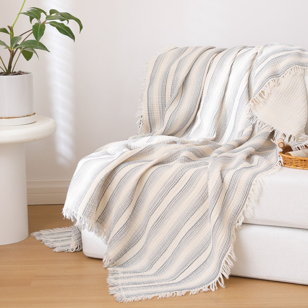 Dames Wafelstructuur Plaid – Zachte en Stijlvolle Deken