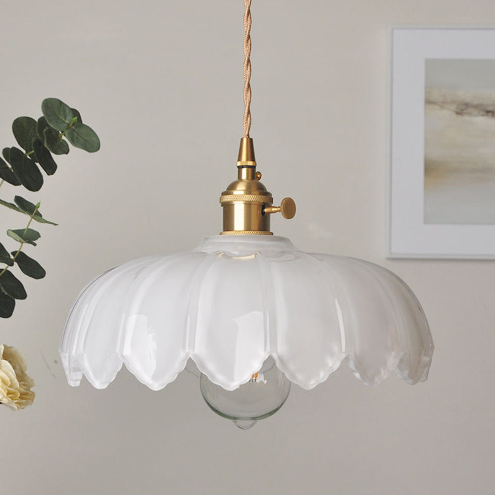 Vintage bloemen hanglamp