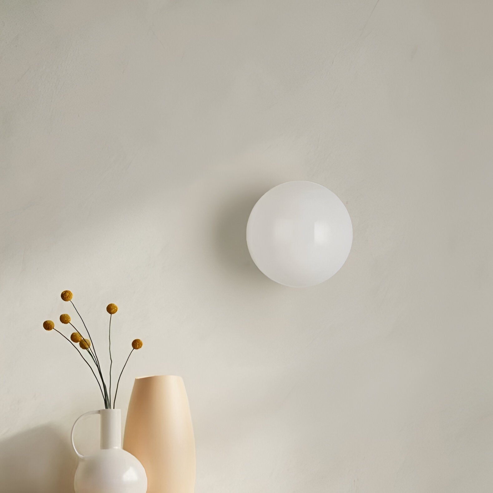 Minimalistische Ronde Glas-Wandlamp LED 1-Licht