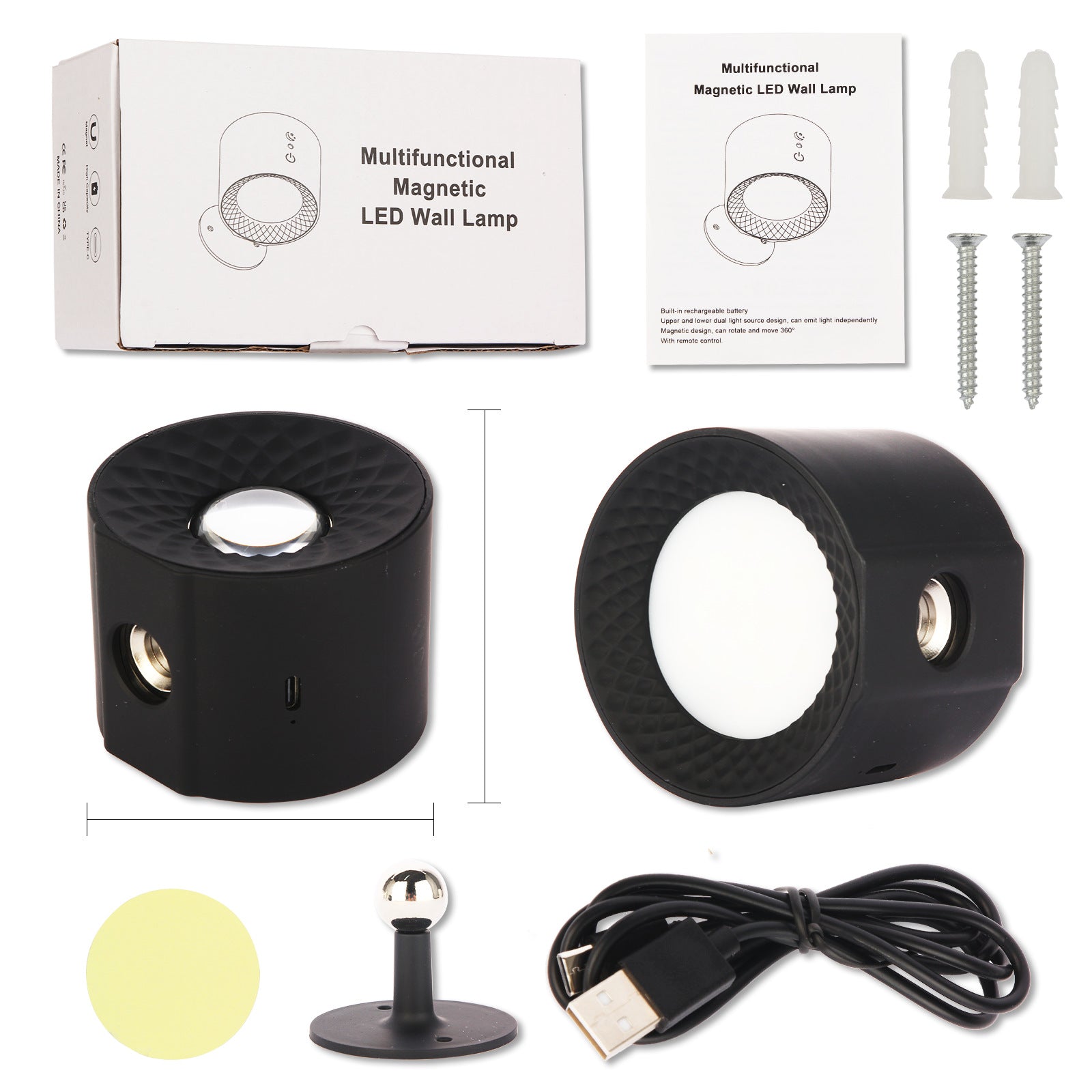 LED 360° Wandlamp